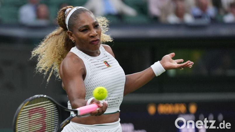 Serena Williams wird zu ihrem geplanten Doppel in Wimbledon nicht mehr antreten. Bild: Maja Smiejkowska/AP/dpa