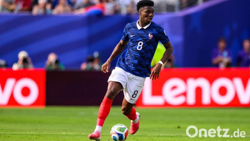 Fehlt im Achtelfinale: Aurélien Tchouaméni. (Archivbild) Bild: Tom Weller/dpa