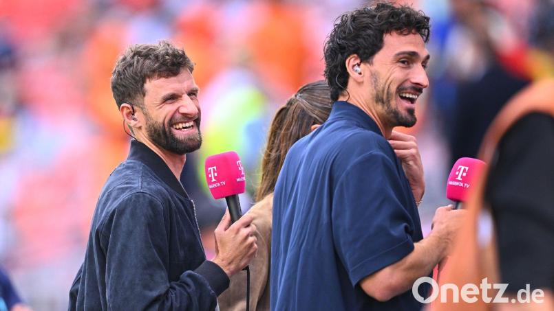 Hatte Spaß als TV-Experte: Thomas Müller (l). (Archivbild) Bild: Tom Weller/dpa