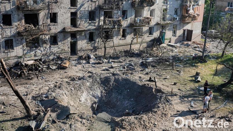 In Kiew hat ein russischer Raketenangriff 30 Menschen getötet. (Archivbild) Bild: Efrem Lukatsky/AP/dpa