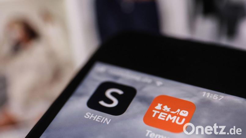 Shein und Temu sind zwei der bekanntesten asiatischen Shoppingplattformen. (Archivbild) Bild: Oliver Berg/dpa