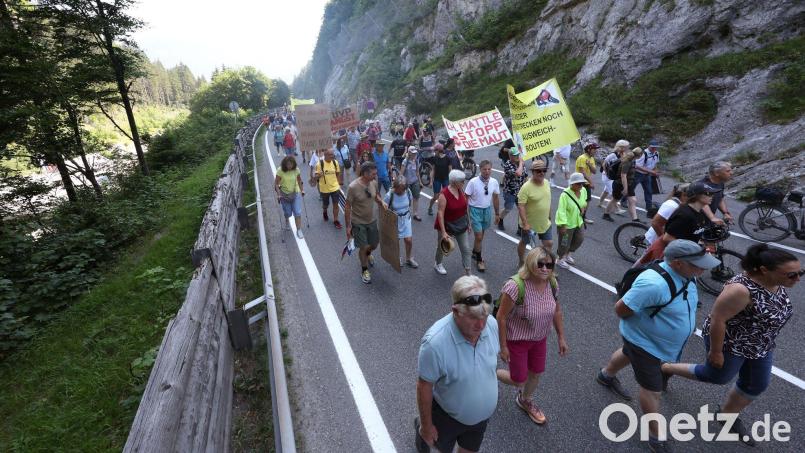 Am 1. August demonstrieren Anwohner erneut. (Archivbild) Bild: Karl-Josef Hildenbrand/dpa
