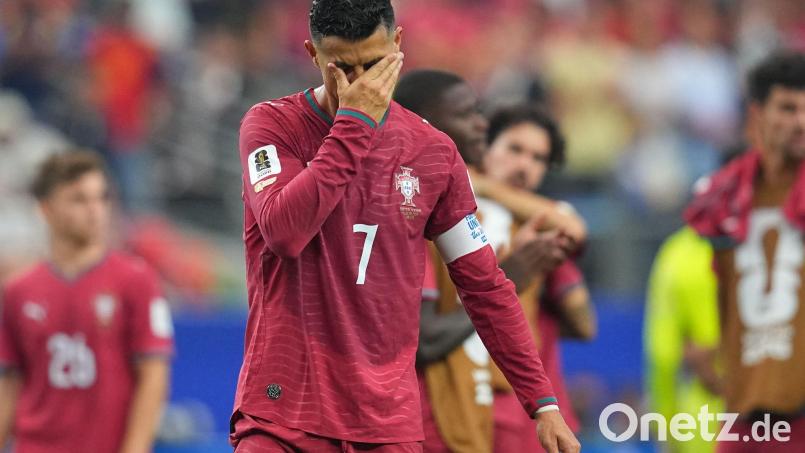 Aus im Achtelfinale: Portugal und Cristiano Ronaldo sind draußen. Bild: Julio Cortez/AP/dpa