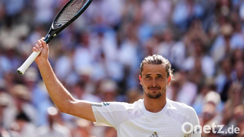 Alexander Zverev steht erstmals im Endspiel von Wimbledon. Bild: Adam Davy/PA Wire/dpa