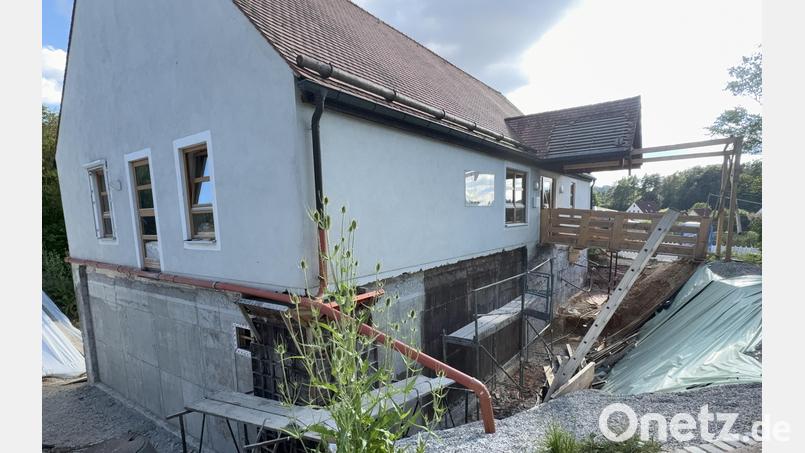 Die Sanierungsarbeiten am Kindergarten in Fürnried gehen zügig voran. Bild: Joachim Gebhardt