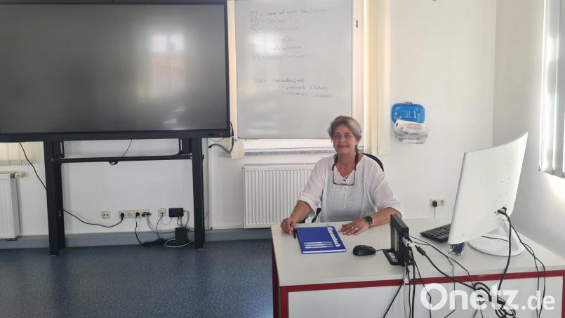 Die neue Schulleiterin Alexandra Mozelewski der Fachschule für Heilerziehungspflege hat nach 40 Jahren Berufserfahrung immer noch am meisten Spaß am Unterrichten. Bild: Jonas Storch