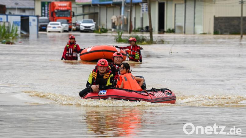 In Teilen Chinas ist es in den vergangenen Tagen bereits zu Überschwemmungen gekommen. Jetzt rückt der nächste Taifun an. (Archivbild) Bild: Cao Yiming/XinHua/dpa