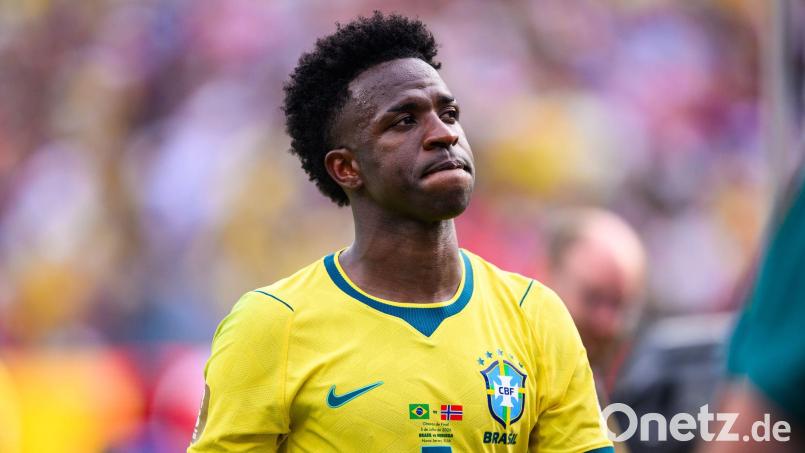 Vinícius Júnior und Brasilien scheiterten im Achtelfinale an Norwegen. (Archivbild) Bild: Tom Weller/dpa