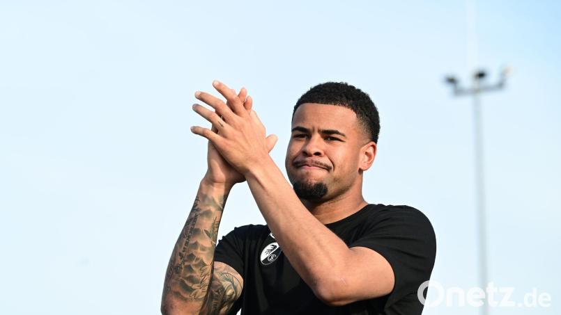 Will den SC Freiburg verlassen: Noah Atubolu. (Archivbild) Bild: Bernd Weißbrod/dpa