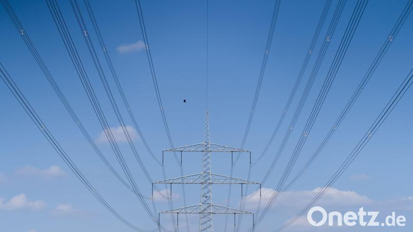 Eine Stromtrasse bei Lichtenfels im Jahr 2020. Der nunmehr offiziell in Betrieb genommene neue „Ostbayernring“ soll das Stromnetz entlasten und bei der Aufnahme der gestiegenen Ökostromproduktion helfen. (Symbolbild) Bild: Nicolas Armer/dpa