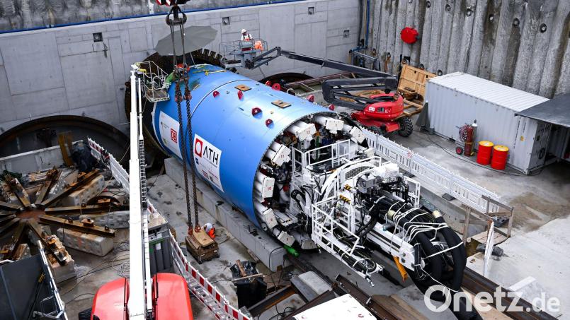 Die Tunnelbohrmaschine soll sich von der Donnersbergerbrücke in Richtung Marienhof graben. Bild: Sven Hoppe/dpa