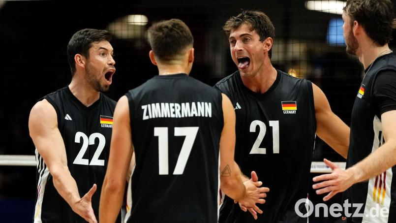 Die deutschen Volleyballer haben in der Nations League gegen Slowenien verloren. (Archivbild) Bild: Justin Tang/The Canadian Press/dpa