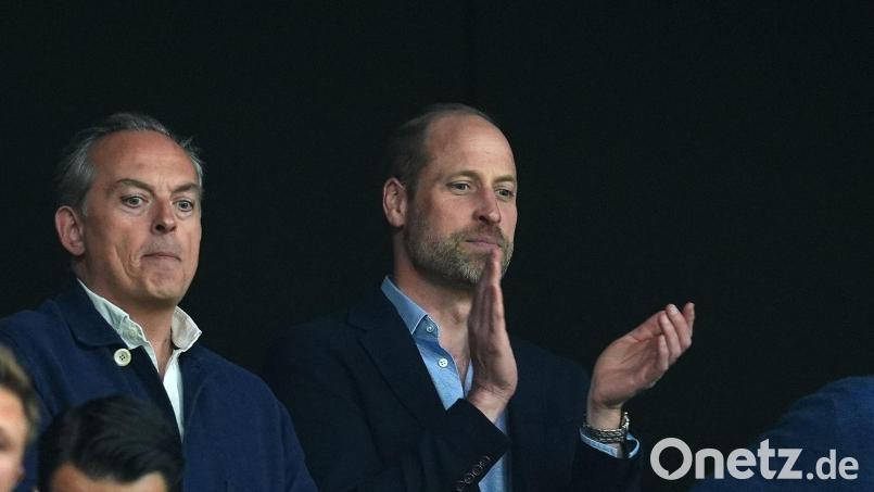 Prinz William würdigte die Leistung der englischen Fußball-Nationalmannschaft. (Archivbild) Bild: Martin Rickett/PA Wire/dpa