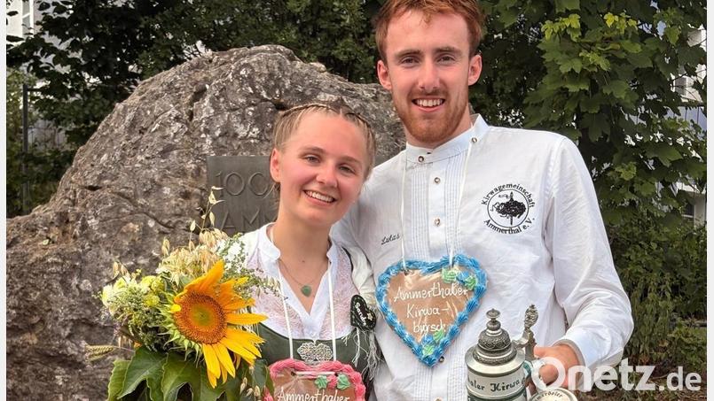 Sandra Klemenz und Lukas Donhauser sind das neue Oberkirwapaar in Ammerthal. Bild: Sandra Klemenz