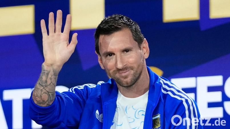 Argentiniens Superstar Lionel Messi vor dem WM-Finale. Bild: Frank Franklin II/AP/dpa
