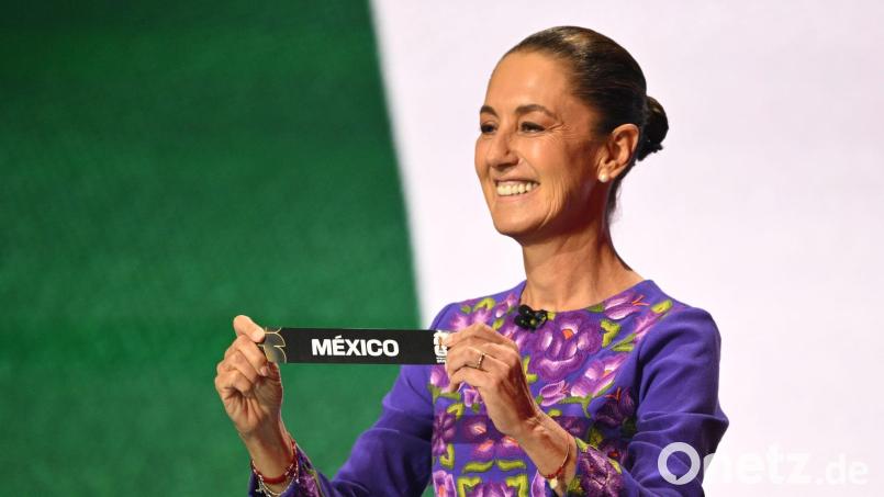 Anreise mit Hindernissen: Mexikos Präsidentin Claudia Sheinbaum. (Archivbild) Bild: Mandel Ngan/POOL AFP/dpa