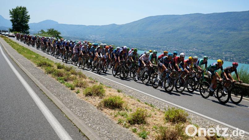 Die Radprofis bei der Tour de France. Bild: Mosa'ab Elshamy/AP/dpa