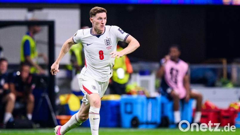 Englands Nationalspieler Elliot Anderson wechselt zu Manchester City. (Archivbild) Bild: Tom Weller/dpa
