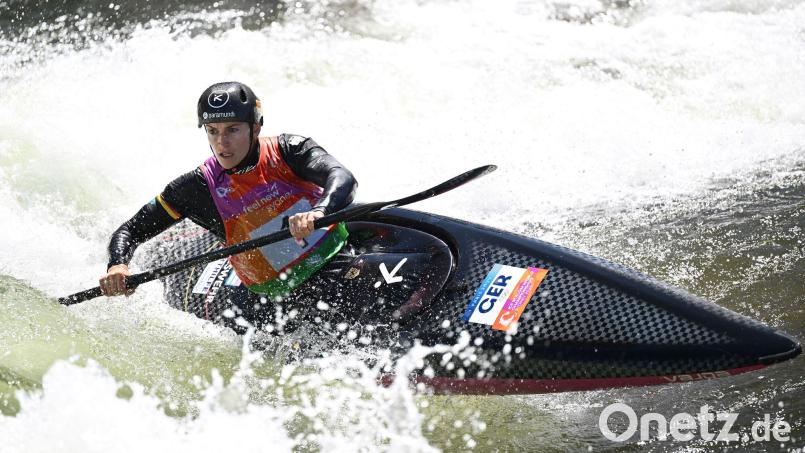 Ricarda Funk hat bei der Kanuslalom-WM in Oklahoma City Platz fünf belegt. Bild: Dan Himbrechts/AAP/dpa