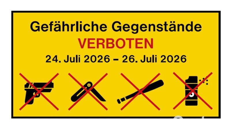 Die Bundespolizei verhängt ein temporäres Mitführverbot für gefährliche Gegenstände am Hauptbahnhof Regensburg. Bild: Bundespolizei