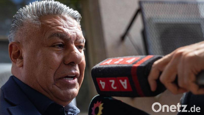 Der AFA-Vorsitzende Claudio Tapia und sein Verband wehren sich gegen Berichte über FBI-Ermittlungen. (Archivbild) Bild: Tomas Cuesta/dpa