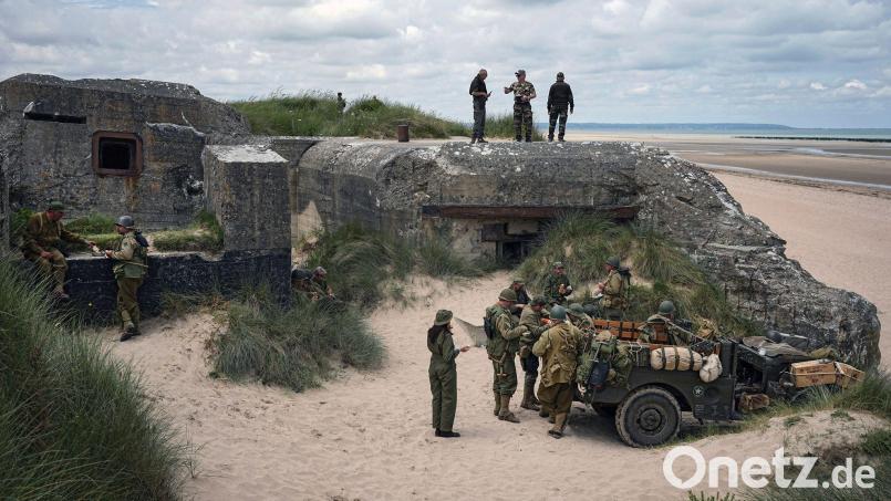 Im Juni 2024 wurde zum 80. Jahrestag die Landung am „Utah Beach“ in der Normandie nachgestellt. Bild: Laurent Cipriani/AP/dpa