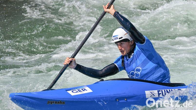 Ricarda Funk kam bei der WM im Kajak-Cross bis in WM-Finale und wurde Vierte. (Archivbild) Bild: Sebastian Kahnert/dpa