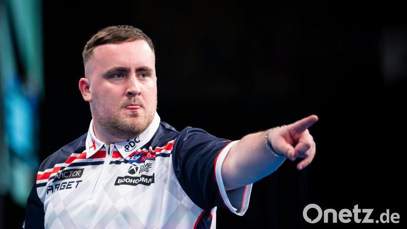 Luke Littler gewinnt derzeit quasi alle wichtigen Titel. (Archivbild) Bild: Hannes P. Albert/dpa