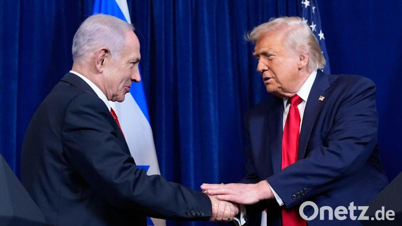 Das Treffen zwischen Netanjahu und Trump wird am Dienstag erwartet (Archivbild). Bild: Alex Brandon/AP/dpa