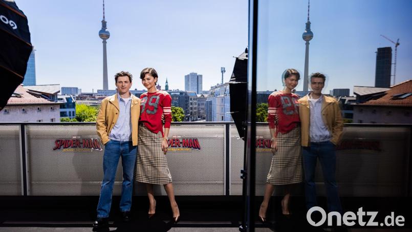Tom Holland und Zendaya sind die Stars von „Spider-Man: Brand New Day“. Bild: Christoph Soeder/dpa