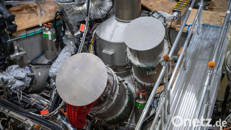 Das Projekt „Wendelstein 7-X“ beim Max-Planck-Institut ist ein Zwischenschritt zur angepeilten Kernfusion. Bild: Stefan Sauer/dpa