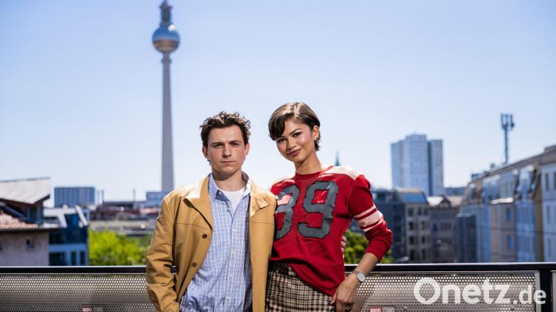 Die Stars aus „Spider-Man: Brand New Day“, Tom Holland und Zendaya, wären gern für einen Tag unbekannt. Bild: Christoph Soeder/dpa