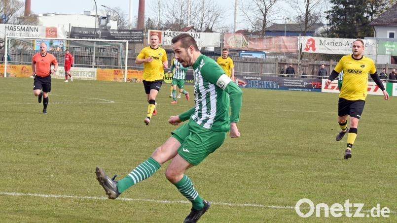 Doppel-Torschütze beim 4:0-Sieg des SV Mitterteich in Martinsreuth: Marco Kießling. Archivbild: Rudi Gebert