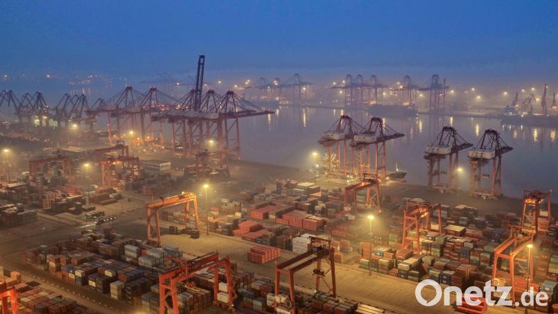Der Außenhandel ist eine wichtige Stütze für Chinas Wachstum. (Archivbild) Bild: Yang Shiyao/XinHua/dpa