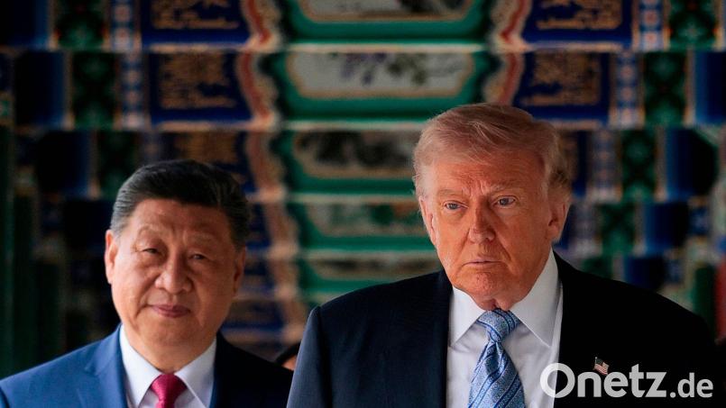 Donald Trump hat einen Besuch von Xi für September angekündigt. Insgesamt könnte es dieses Jahr vier Treffen der beiden Präsidenten geben. Bild: Evan Vucci/Pool Reuters/AP/dpa