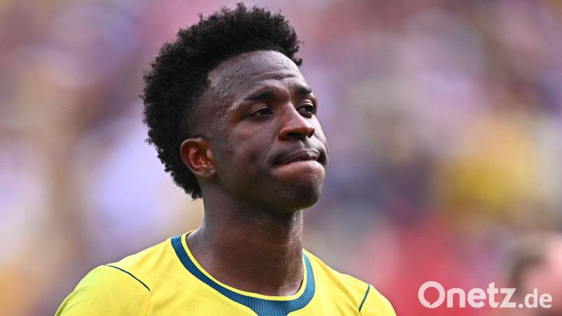 Verlängert er bei Real Madrid? Die Zukunft von Vinícius Júnior ist offen. (Archivbild) Bild: Tom Weller/dpa