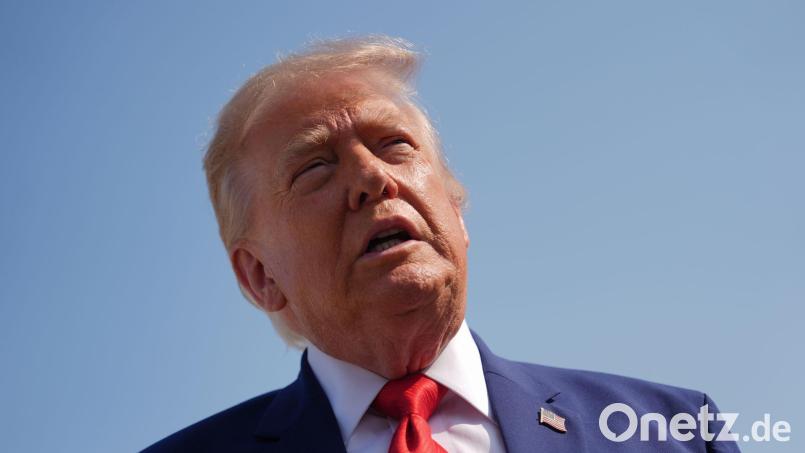 US-Präsident Trump spricht von bedeutenden Fortschritten im Bemühen um eine Beendigung des Iran-Kriegs. Bild: Julia Demaree Nikhinson/AP/dpa