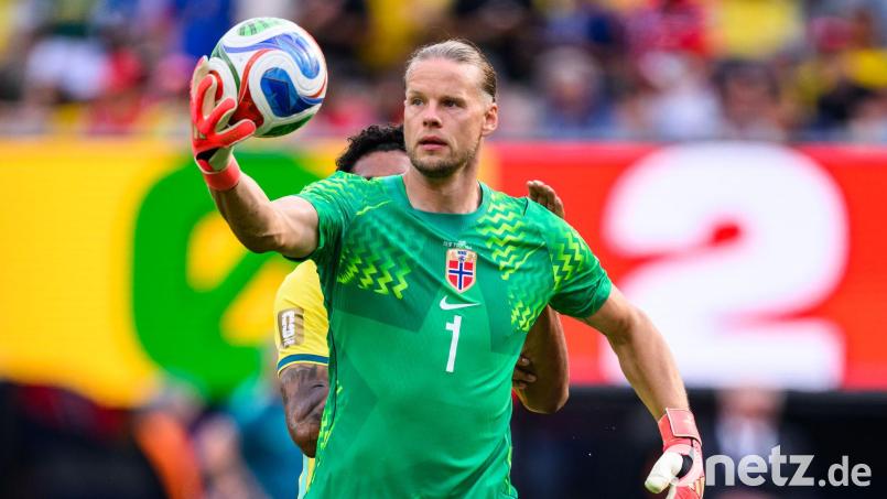 Torhüter Örjan Nyland steht vor einer Rückkehr zu RB Leipzig. (Archivbild) Bild: Tom Weller/dpa