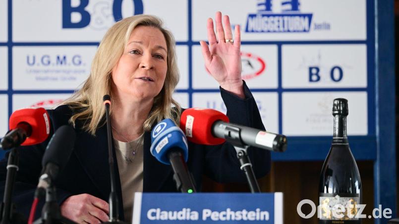 Grüßt künftig als Bundestrainerin: Claudia Pechstein. (Archivbild) Bild: Sebastian Christoph Gollnow/dpa