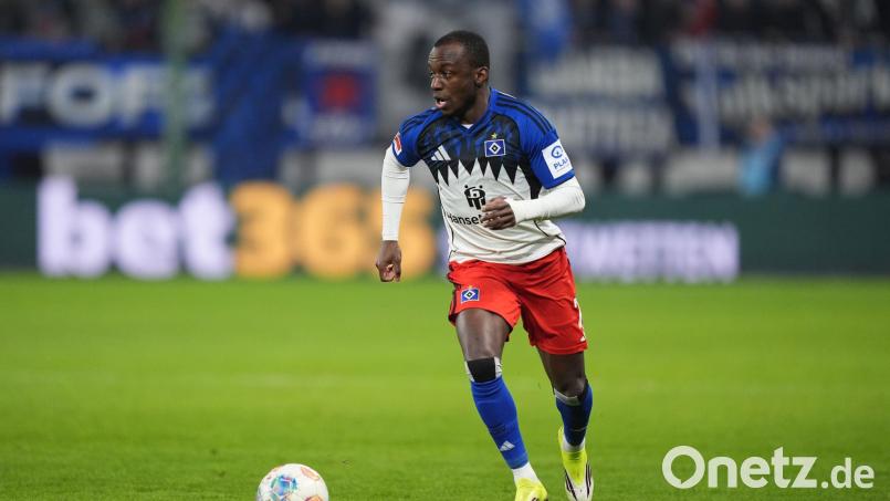 Jean-Luc Dompé hat beim HSV keine Zukunft mehr. (Archivbild) Bild: Marcus Brandt/dpa