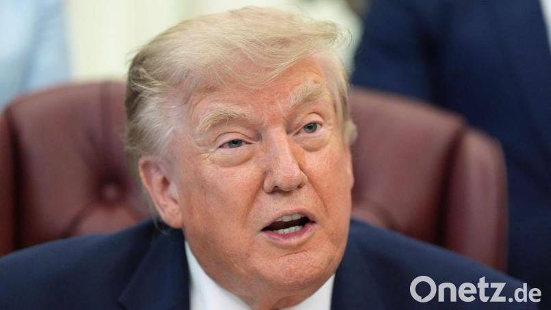 Trump spricht von einer „letzten Chance“ für den Iran. Bild: Alex Brandon/AP/dpa