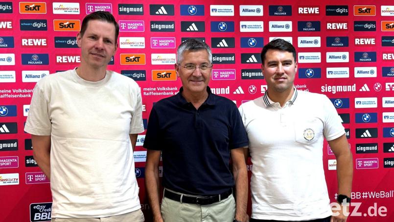 Die Macher der Bayern-Basketballer hoffen auf eine erfolgreiche Saison - ein wichtiger Bauantrag ist gestellt. (Archivbild) Bild: Christian Kunz/dpa