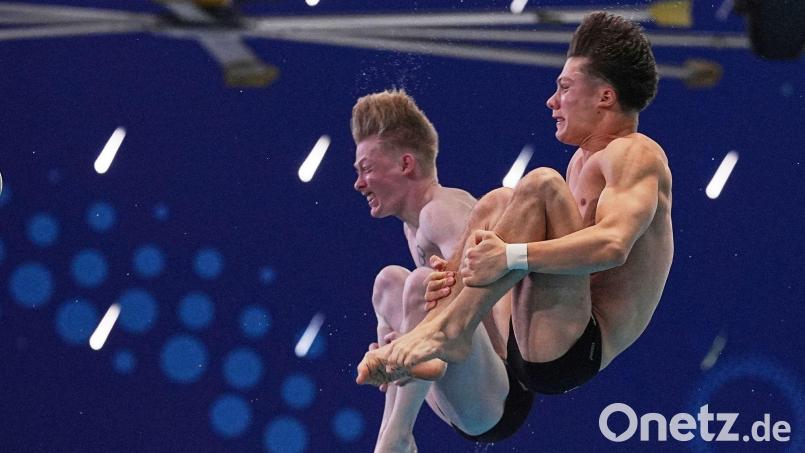 Luis Carlos Avila Sanchez und Jaden Shiloh Eikermann Gregorchuk wurden bei der EM in Paris Fünfte. (Archivbild) Bild: Ng Han Guan/AP/dpa