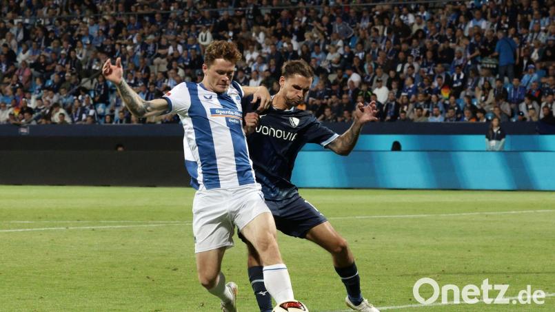 Sebastian Grönning sorgte mit seinem Treffer für den Auftaktsieg von Hertha BSC. Bild: David Ebener/dpa
