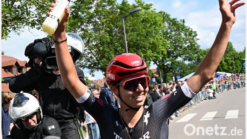 Marco Brenner hat die Polen-Rundfahrt gewonnen. (Archivbild) Bild: Bernd Weißbrod/dpa