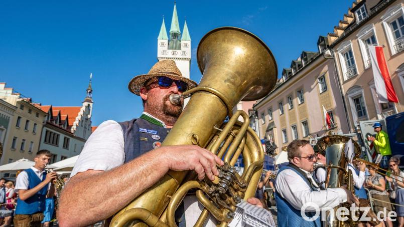 Die Polizei musste am turbulenten ersten Gäubodenvolksfest-Wochenende mehrfach ausrücken. Bild: Armin Weigel/dpa