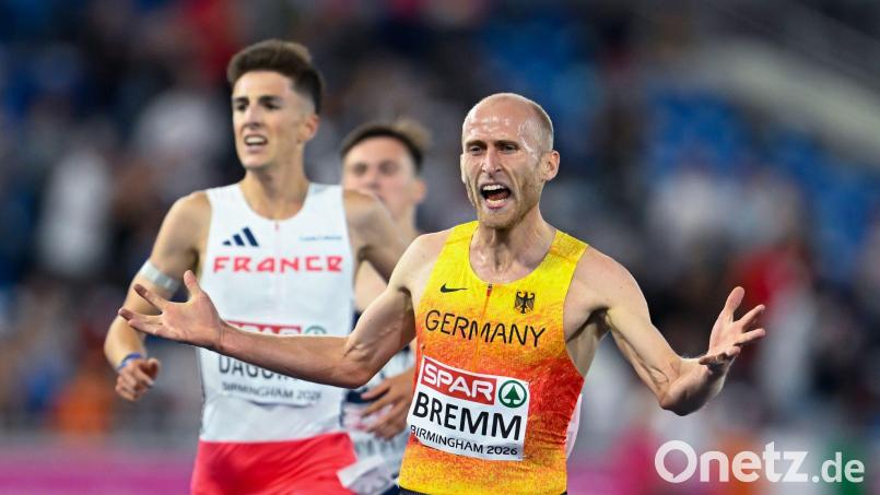 Florian Bremm hat bei der Leichtathletik-EM in Birmingham Silber über 5.000 Meter geholt. Bild: Sven Hoppe/dpa