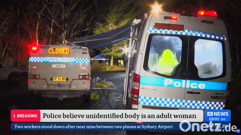 Sogar das Fernsehen berichtete über den vermeintlichen Mordfall. Bild: Abc/ABC/AAP/dpa