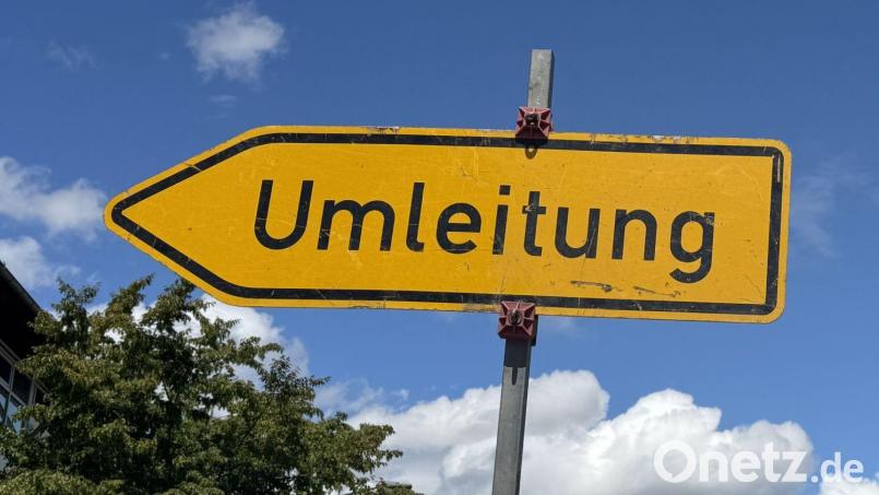 Zwischen 24. August und 11. September ist die B299 gesperrt. Bild: Heike Unger