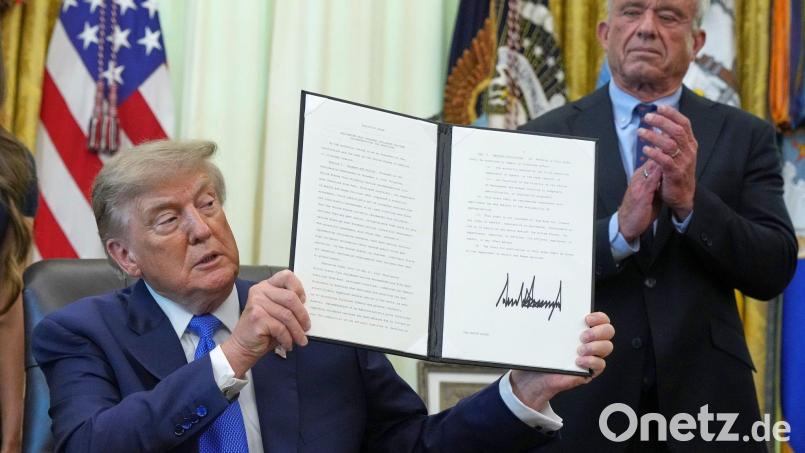 Trump räumte selbst ein, dass er sich auf unbelegte Behauptungen stütze. Bild: Jacquelyn Martin/AP/dpa